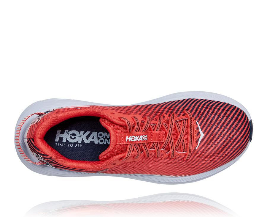 Hoka One One Running Shoes Womens Red/White - Rincon 2 - 39567OIBZ